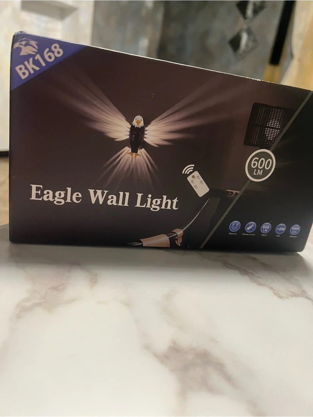 Eagle Wall Light - Black Accent Eagle Light